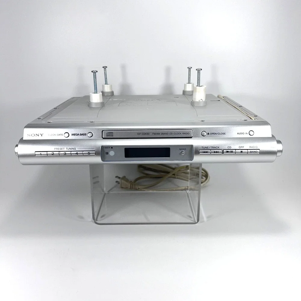 SONY‎ ICF-CDK50 Under Cabinet AM/FM Radio CD Player W/ Remote And Mounts